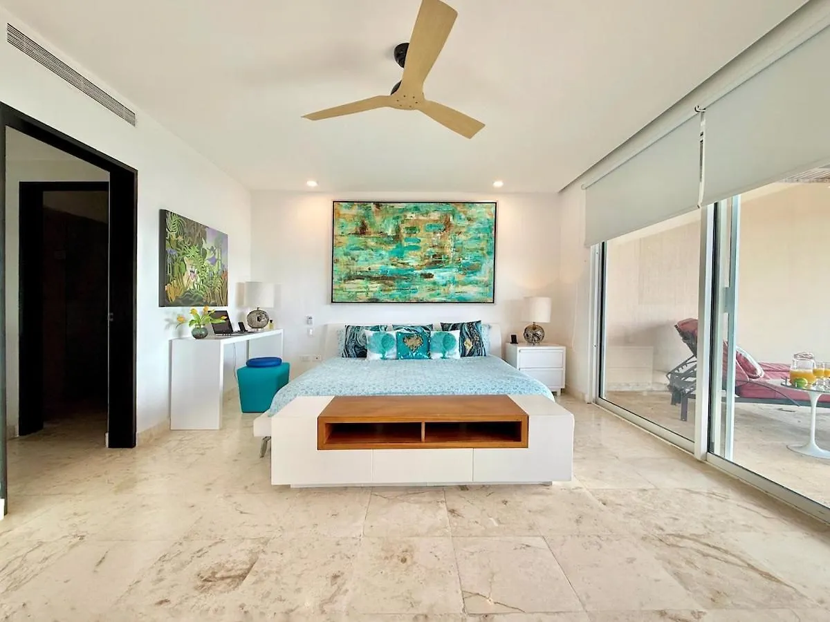 Apartment Private Beach Club-Penthouse For Large Groups Playa del Carmen